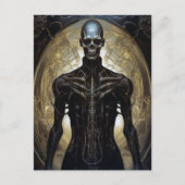 Carte Postale Undead Cyborg Sci-Fi Horror Art (Devant)