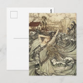 Carte Postale Undine par Arthur Rackham (Devant / Derrière)