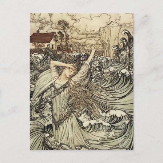 Carte Postale Undine par Arthur Rackham (Devant)