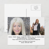 Carte Postale Une actrice de cinéma Laurah Guillen Film Composit (Devant / Derrière)