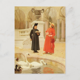 Carte Postale Une assiette de gâteaux par Jean Georges Vibert