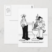 Carte Postale Une atteinte à la sécurité (Devant / Derrière)