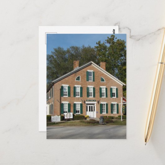 Carte Postale Une auberge de jeunesse en Iowa (Devant/Arrière en situation)