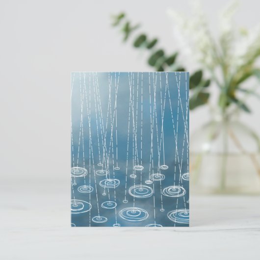 Carte Postale Une autre peinture de jour pluvieux (Debout devant)