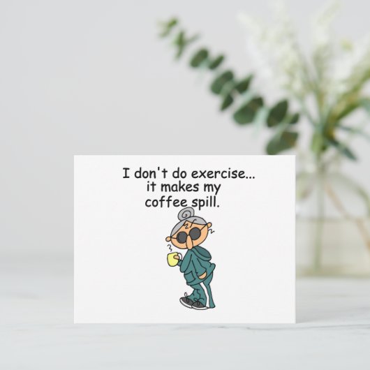 Carte Postale Une Autre Raison De Ne Pas Exercer (Debout devant)