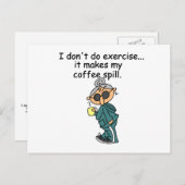 Carte Postale Une Autre Raison De Ne Pas Exercer (Devant / Derrière)