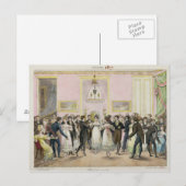 Carte Postale Une balle de la société, gravée par Charles Etienn (Devant / Derrière)