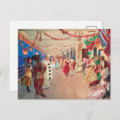 Carte Postale Une balle masquée sur un navire | Victor Gabriel G (Devant / Derrière)