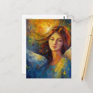 Carte Postale Une Belle Dame Ange