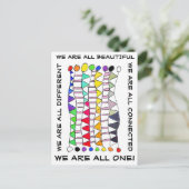 Carte Postale Une belle et unique célébration de la diversité (Debout devant)