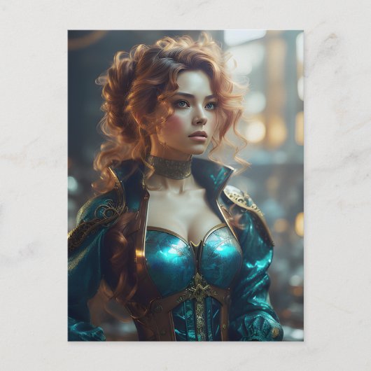 Carte Postale Une belle femme (Devant)