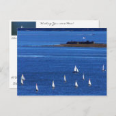 Carte Postale Une belle journée à Charleston Harbour ! (Devant / Derrière)