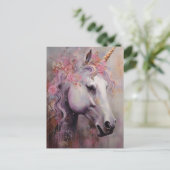 Carte Postale Une belle licorne (Debout devant)