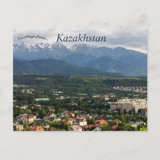 Carte Postale Une belle vue d'Almaty Kazakhstan (Devant)