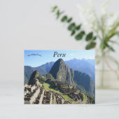 Carte Postale Une belle vue de Machu Picchu Pérou (Debout devant)