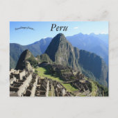 Carte Postale Une belle vue de Machu Picchu Pérou (Devant)