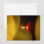 Carte Postale Une bougie brûlante (Devant / Derrière)