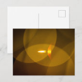 Carte Postale Une bougie brûlante (Devant / Derrière)