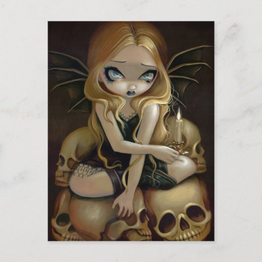 Carte postale "Une bougie dans l'obscurité" (Devant)