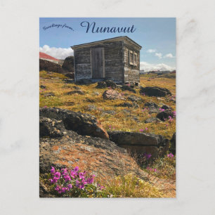 Carte Postale Une cabane au Nunavut Canada