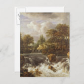 Carte Postale Une cascade dans un paysage rocheux, c.1660-70 (Devant / Derrière)