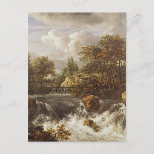 Carte Postale Une cascade dans un paysage rocheux, c.1660-70 (Devant)