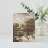 Carte Postale Une cascade dans un paysage rocheux, c.1660-70 (Debout devant)