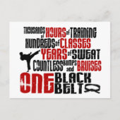 Carte Postale UNE Ceinture noire 2 KARATE T-SHIRTS & APPAREL (Devant)
