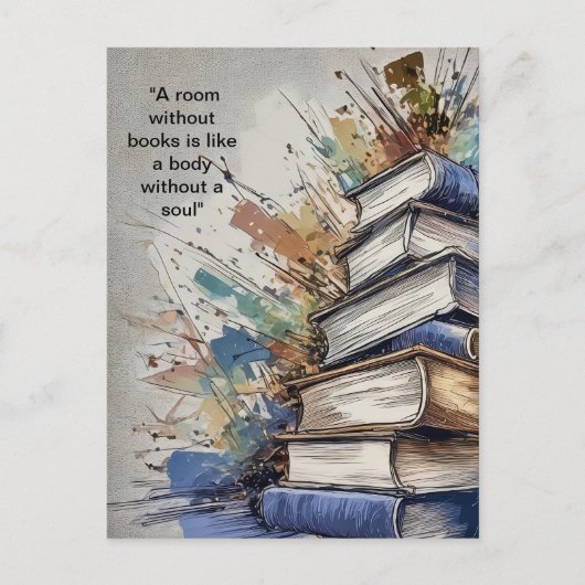 Carte Postale Une chambre sans livres (Devant)