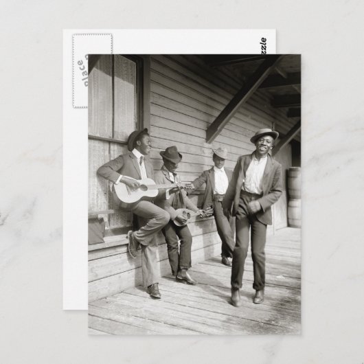 Carte Postale Une chanson et une danse, 1908 (Devant / Derrière)