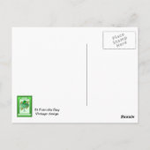 Carte Postale Une chaussure pleine de shamrocks (Dos)