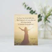 Carte Postale Une chose que j'ai désirée du Seigneur, Psaume 27: (Debout devant)