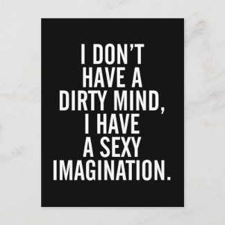 Carte Postale Une Citation Dirty Mind Drôle