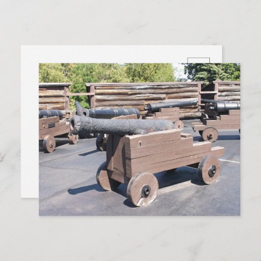 Carte Postale Une collection de canons (Devant / Derrière)