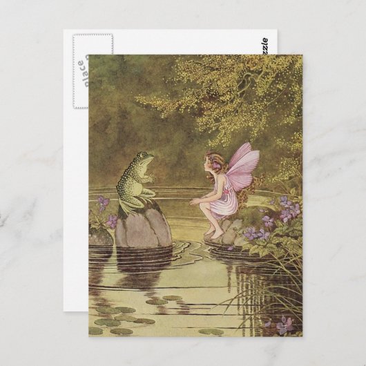 Carte Postale une conversation.. (Devant / Derrière)