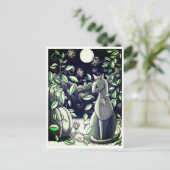 Carte Postale : Une conversation tranquille entre (Debout devant)