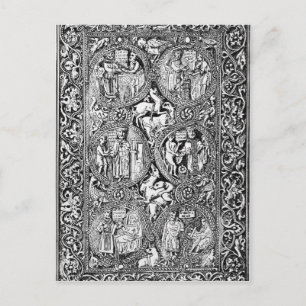 Carte Postale Une copie de l'ivoire du psauteur de la reine Meli