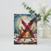 Carte Postale Une couronne croisée et des rois sans roi en Améri (Debout devant)