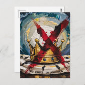 Carte Postale Une couronne croisée et des rois sans roi en Améri (Devant / Derrière)