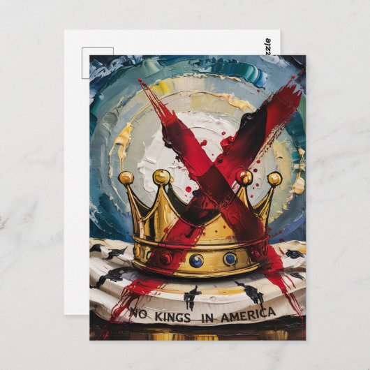 Carte Postale Une couronne croisée et des rois sans roi en Améri (Devant / Derrière)