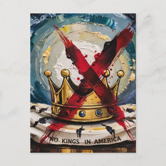 Carte Postale Une couronne croisée et des rois sans roi en Améri (Devant)