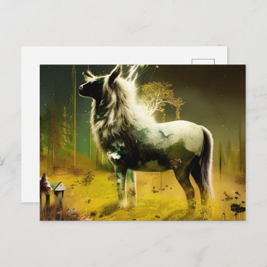 Carte Postale Une créature imaginaire (Devant / Derrière)