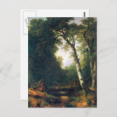 Carte Postale Une crique dans les bois par Asher Brown Durand (Devant / Derrière)