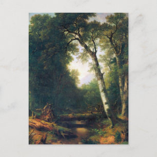 Carte Postale Une crique dans les bois par Asher Brown Durand