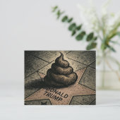 Carte Postale Une crotte sur une étoile (Debout devant)