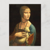 Carte Postale Une dame avec une mine (Devant)