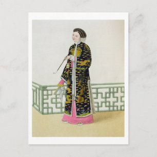 Carte Postale Une dame de distinction dans son habitude de cérém