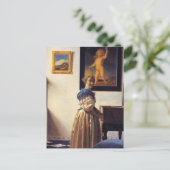 Carte Postale Une dame debout à la Virginal (Debout devant)