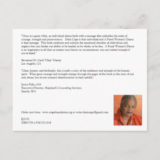 Carte Postale Une Danse de Femme Libérée (Carte postale)