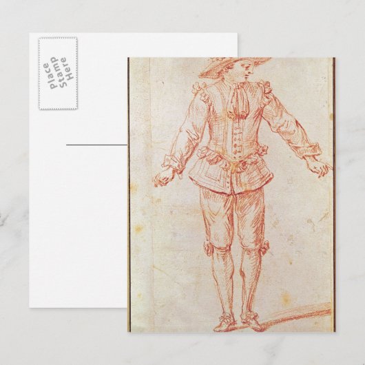 Carte Postale Une danseuse de l'Opéra de Paris (Devant / Derrière)